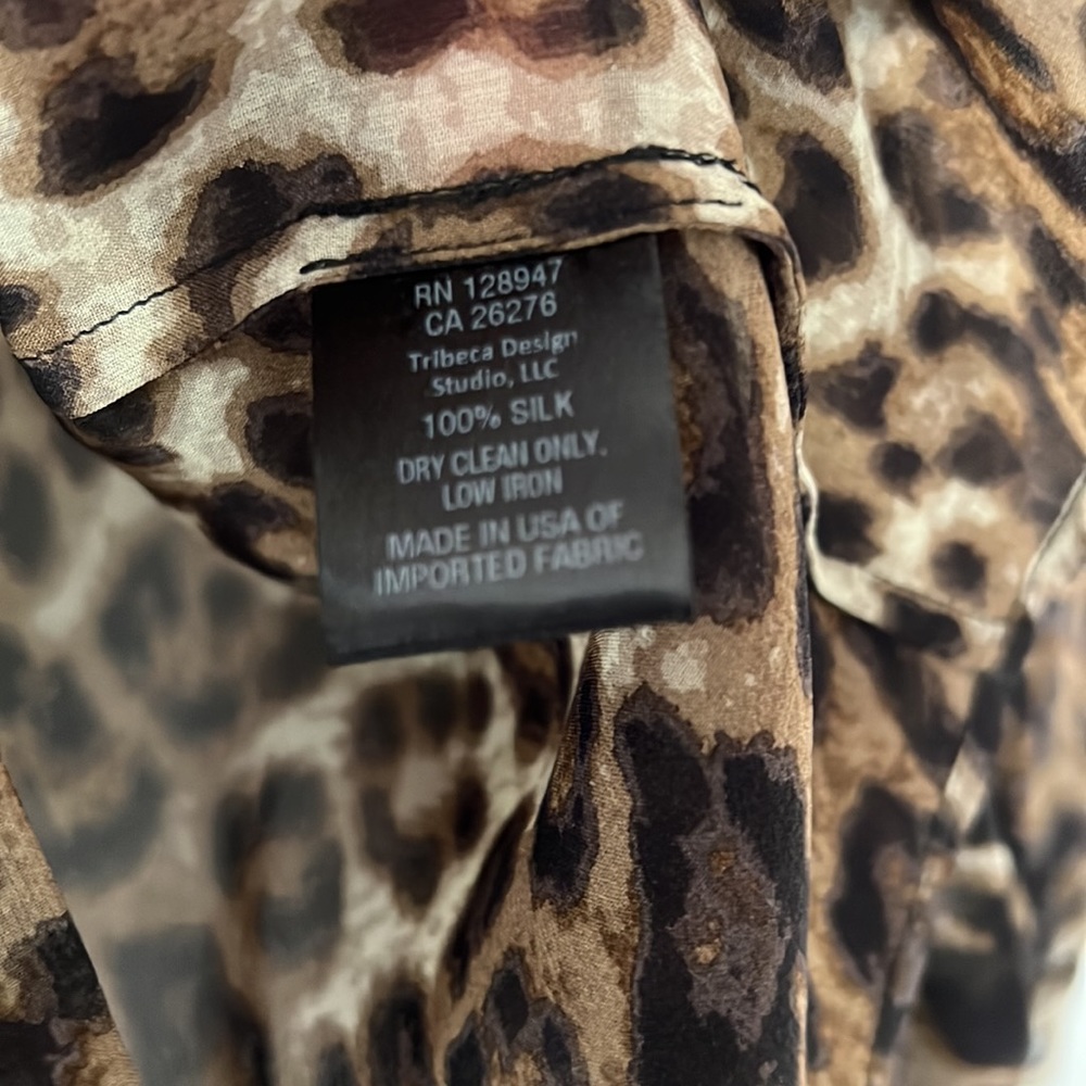 Nili Lotan - Silk Leopard Print Blouse - Size Xs - image 4